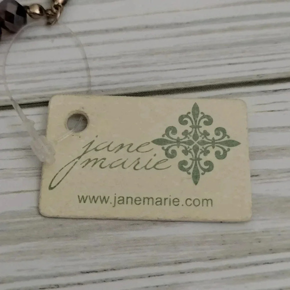 Jane Marie Topaz Natural Stone Beaded Necklace 16" - Picture 4 of 8